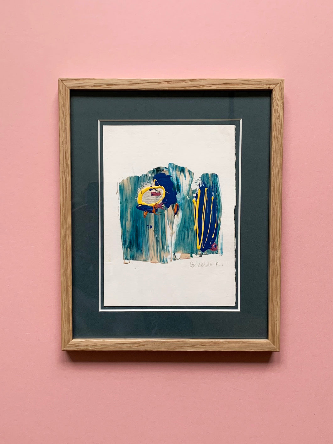 Aqua, original | framed